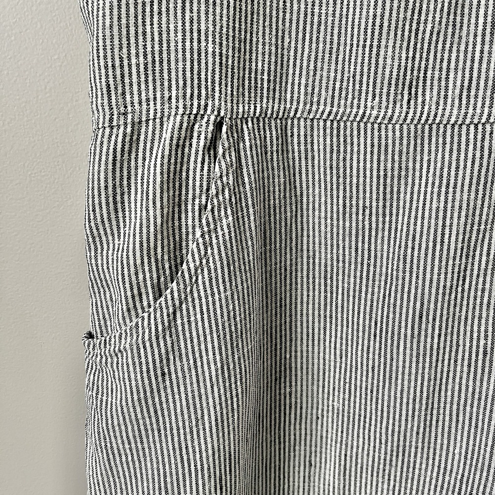 Vintage striped linen dress with pockets! - Picture 6 of 12